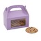 6" x 7" Orange Cardstock Treat Boxes with Display Window Set of 12
